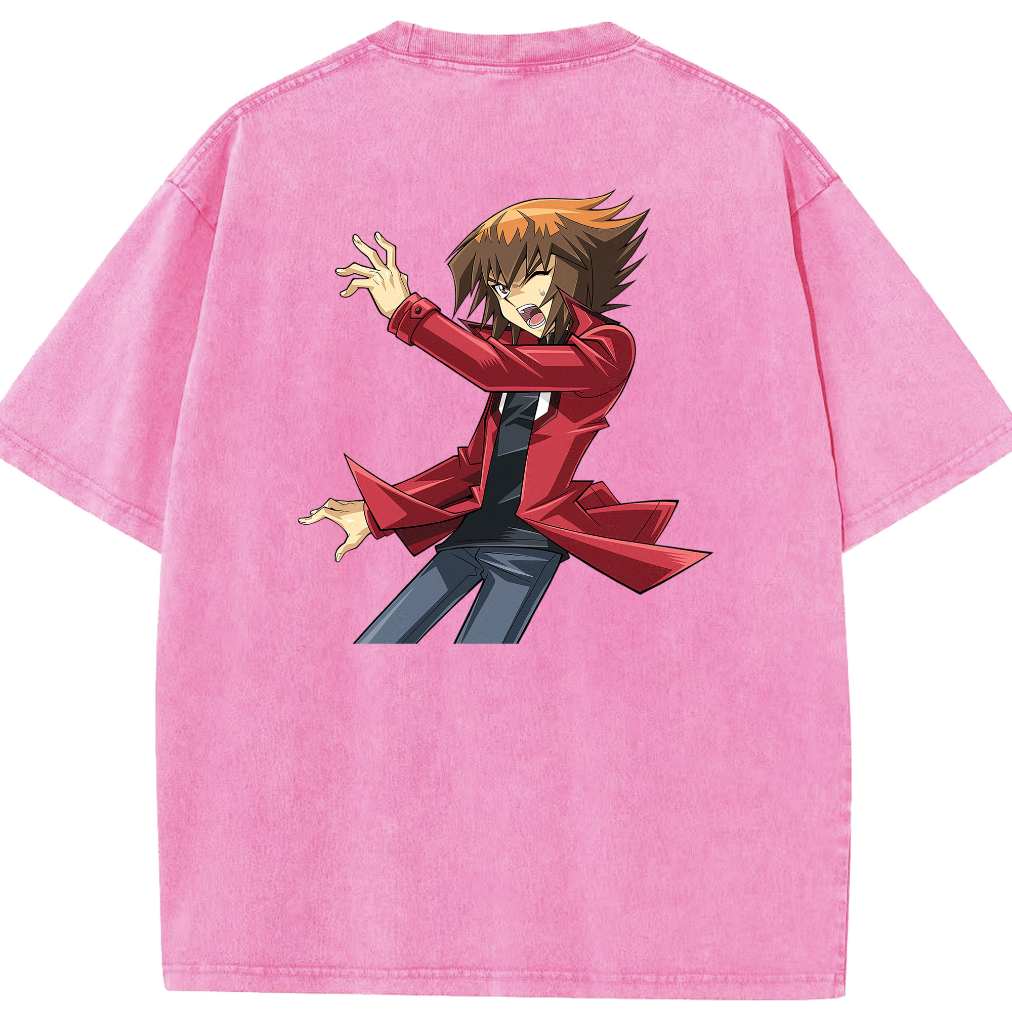 （画像用） 遊☆戯☆王 Yu-Gi-Oh! 綿100% ヴィンテージ風 半袖Tシャツ（背面プリント）